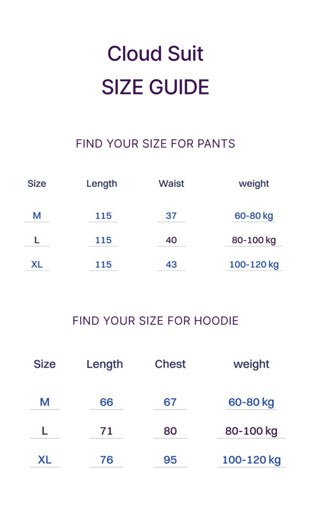 suit size chart