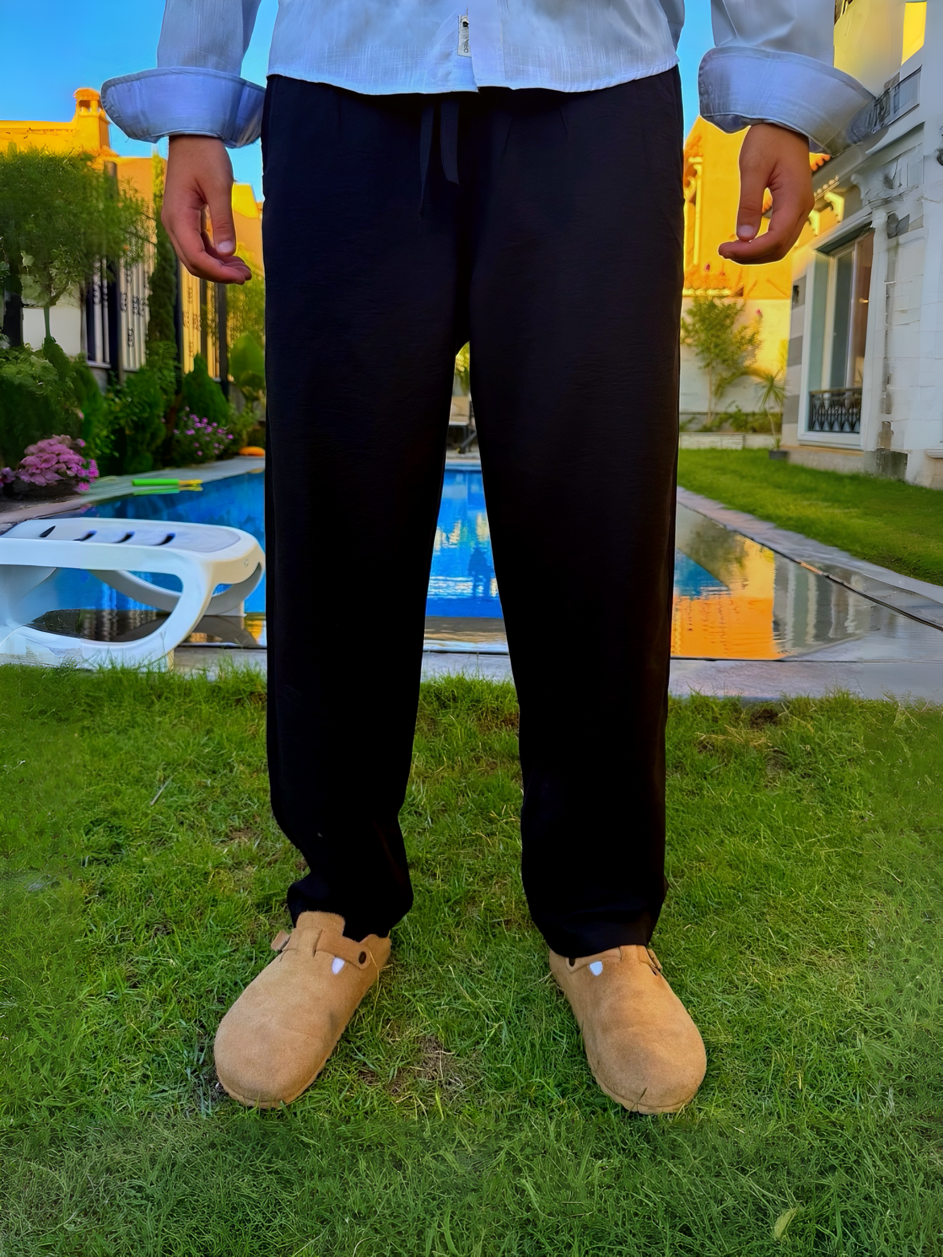 Men's Midnight Linen Pants